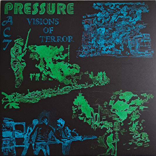 Pressure Pact : Visions Of Terror  (7", EP, Ltd)