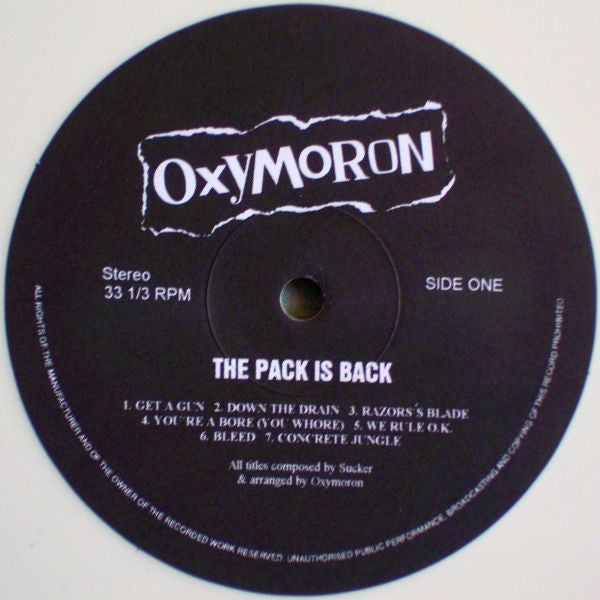 Oxymoron : The Pack Is Back (LP, Album, Ltd, Whi)
