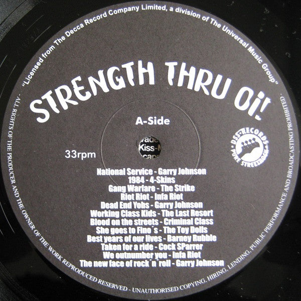 Various : Strength Thru Oi! (LP, Comp, RE)
