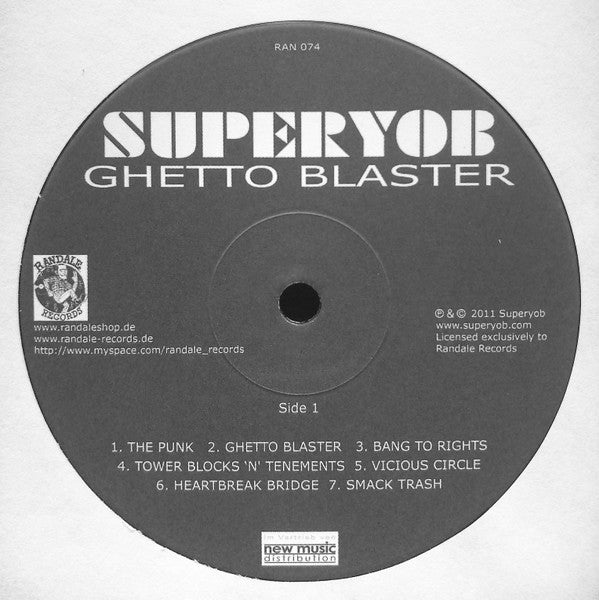 Superyob : Ghetto Blaster (LP, Album, RE + 7")