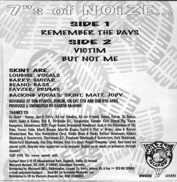Skint : 7"s Of Noize... (7", EP)