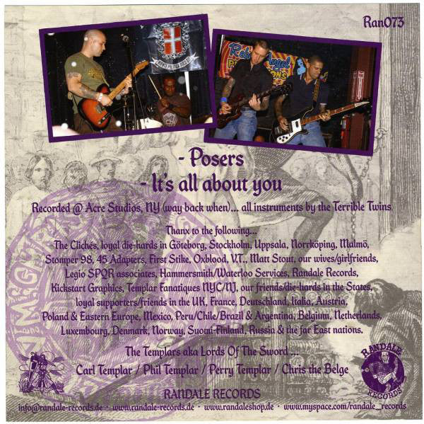 The Clichés (2) / The Templars : The Clichés / The Templars (7")