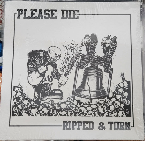 Please Die! : Ripped & Torn (LP, Ltd, Num, Whi)