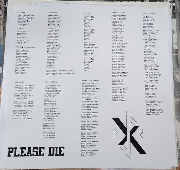 Please Die! : Ripped & Torn (LP, Ltd, Num, Whi)
