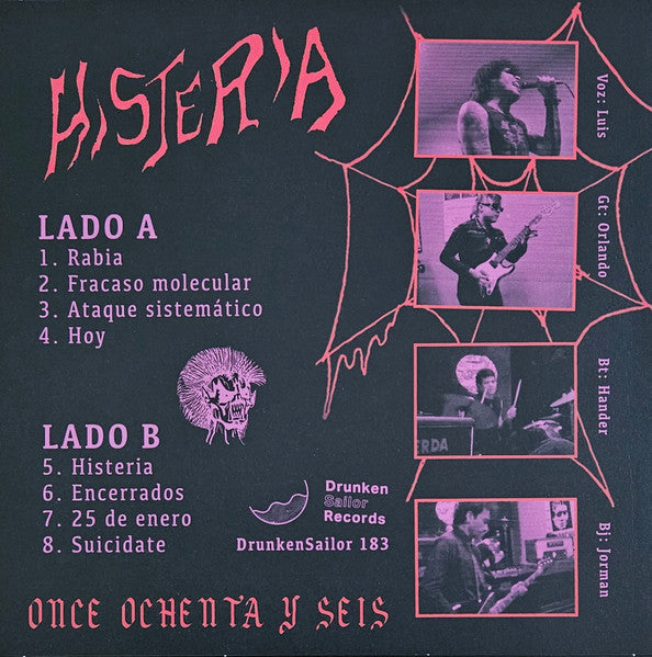 1186 : Histeria (LP, Album)