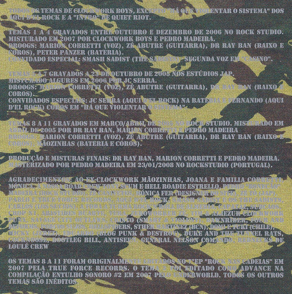 Clockwork Boys : Arquivo Vol. 1 (CD, Album, Ltd, Num)