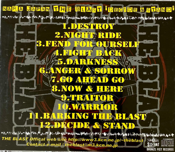 The Blast (2) : Decide & Stand (CD, Album)