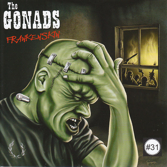 The Gonads / Springtoifel : Frankenskin / Wir Sind Dabei (6", Shape, Single, Whi)