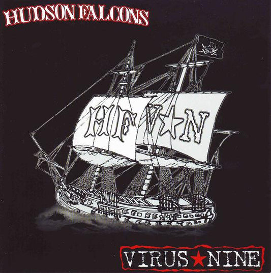 Hudson Falcons / Virus Nine : Hudson Falcons / Virus Nine (7", EP, Ltd, Blu)