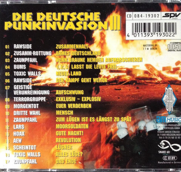 Various : Die Deutsche Punkinvasion III (CD, Comp)