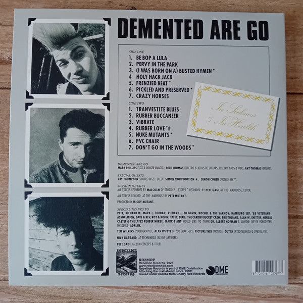 Demented Are Go : In Sickness & In Health (LP, Album, Ltd, RE, Mil)