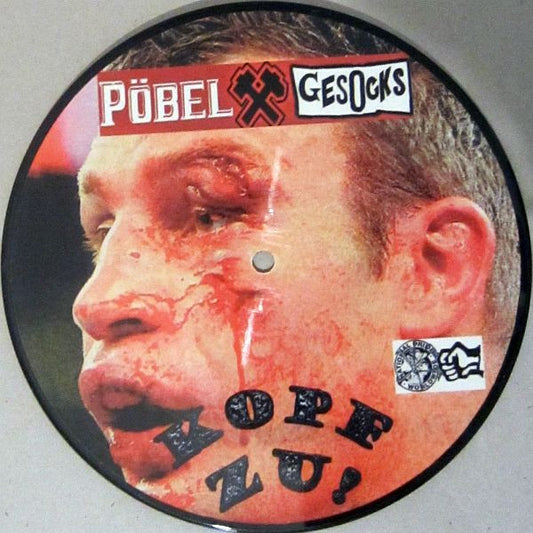 Pöbel Und Gesocks / Damaged Narcosis Inc. : Kopf Zu! / 40% / Spiderman (7", Ltd, Pic)