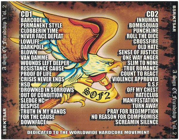 Various : A Sign Of Friendship Vol. 2 - An International Hardcore Compilation (2xCD, Comp)