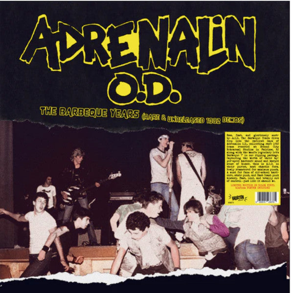 Adrenalin O.D. : The Barbeque Years (Rare & Unreleased 1982 Demos) (LP, Album, Ltd, RM)