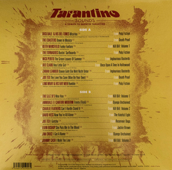 Various : Tarantino Sounds - A Tribute To Quentin Tarantino (LP, Comp, RM, Mul)
