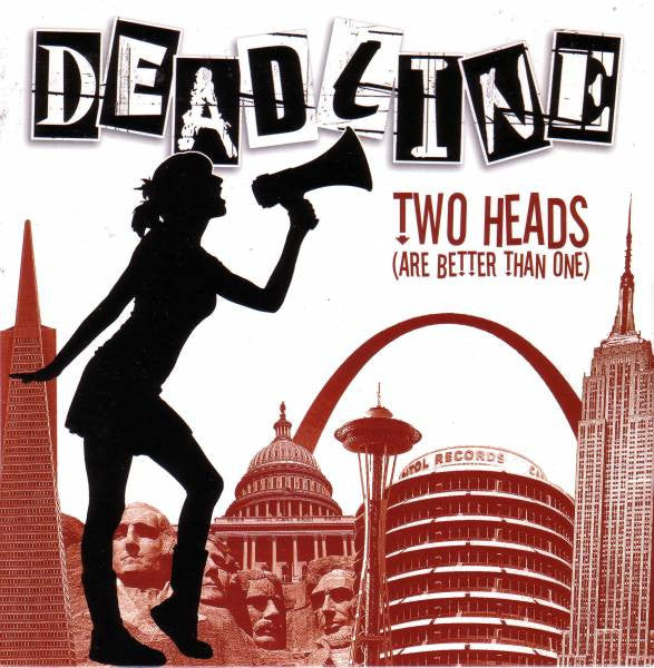 Deadline (10) : Two Heads (Are Better Than One) (7", EP, Ltd, Whi)