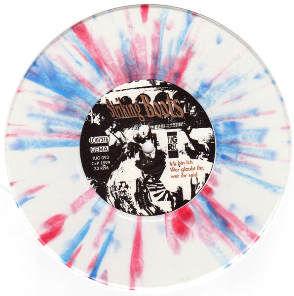 Kalte Krieger / Striking Boots : Split EP - Musik Für Leute, Die Gerne Pogo Tanzen (7", EP, Whi)