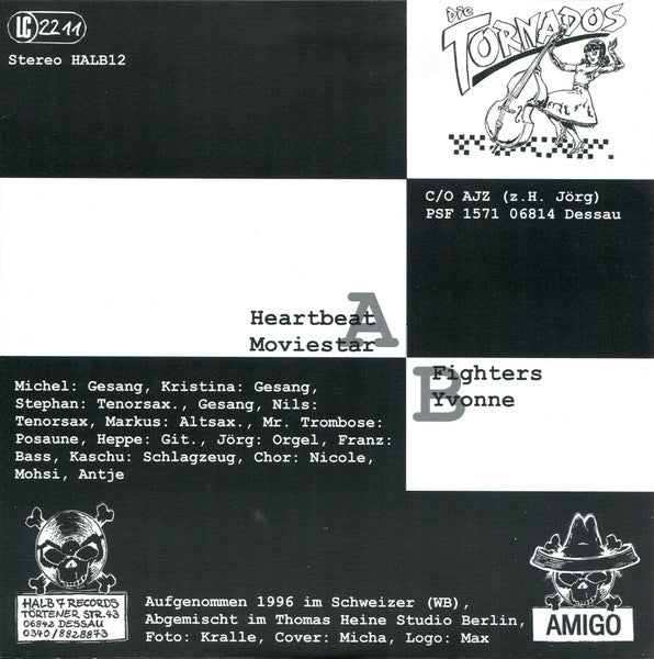 Die Tornados : Heartbeat (7", EP, Ltd)