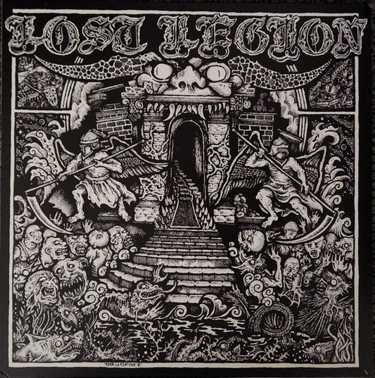 Lost Legion (4) : Behind The Concrete Veil (LP, Album, Ltd, RP, Whi)
