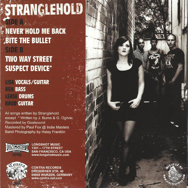 Stranglehold (2) : Stranglehold (7", EP, Ltd, Oxb)