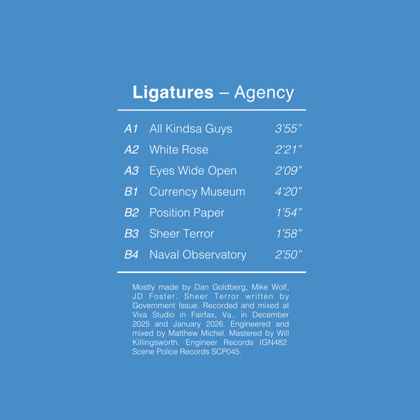Ligatures : Agency (12", MiniAlbum, Ltd)
