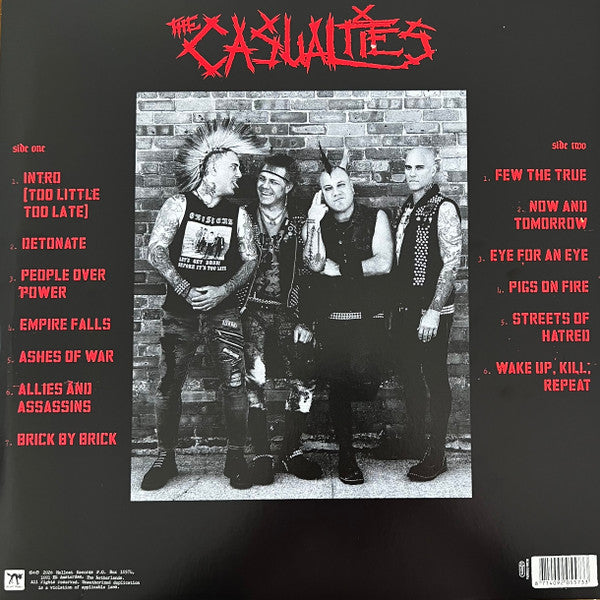 The Casualties : Detonate (LP, Album, Red)
