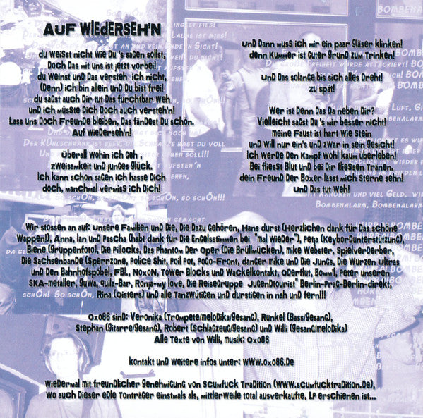 Oxo 86 : Bernauer Bierchansons (CD, Album, RE)