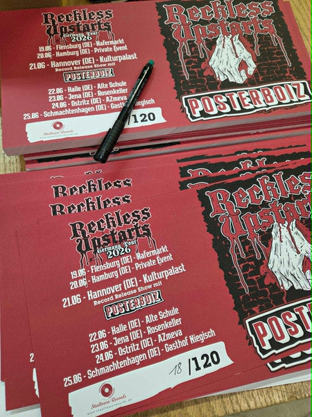 Reckless Upstarts, Posterboiz : Split-EP (7", Single, Tou)