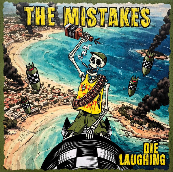 The Mistakes (7) : Die Laughing (LP, Album, Ltd, Gre)