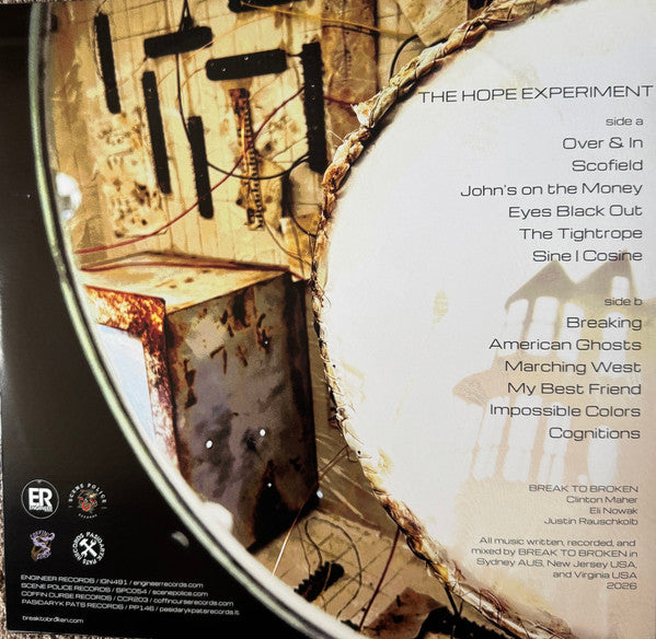 Break To Broken : The Hope Experiment (LP, Gre)