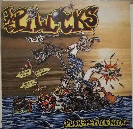 The Pillocks : Punk-As-Fuck-Rock™ (7", EP, Blu)