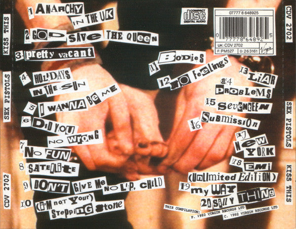 Sex Pistols : Kiss This (CD, Comp)