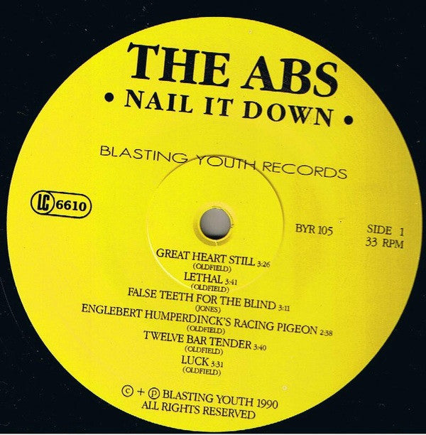The Abs : Nail It Down (LP, Album)