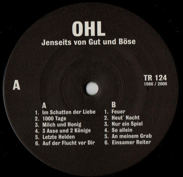 OHL : Jenseits Von Gut Und Böse (LP, Album, RE)