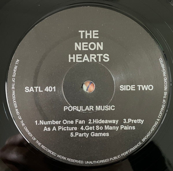 Neon Hearts : Popular Music (LP, Album, RE, Unofficial)
