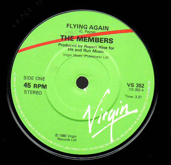The Members : Flying Again (7")