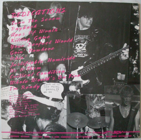 Toxic Reasons : Dedication 1979-1988 (LP, Album)
