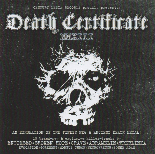 Various : Death Certificate MMXIII (CD, Comp)