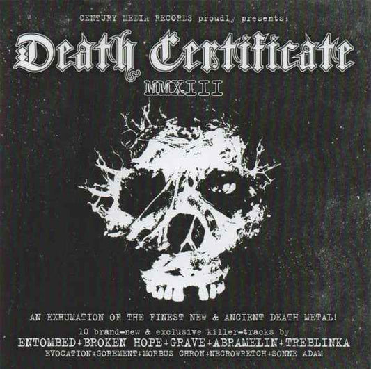 Various - Death Certificate MMXIII CD (Century Media / Mint (M))