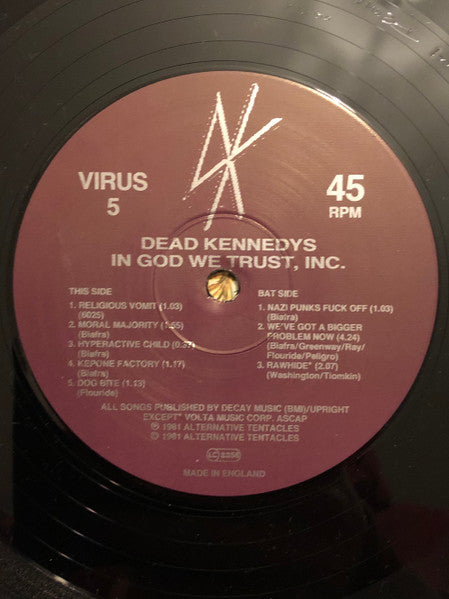 Dead Kennedys : In God We Trust, Inc. (12", EP, RP)