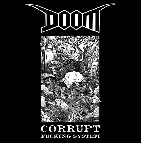 Doom (2) : Corrupt Fucking System (LP, Album)