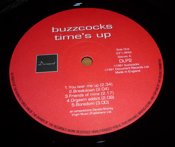 Buzzcocks : Time's Up! (LP)