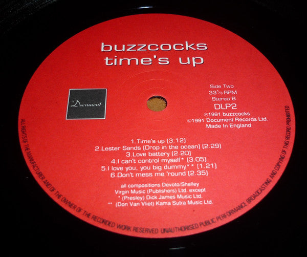 Buzzcocks : Time's Up! (LP)
