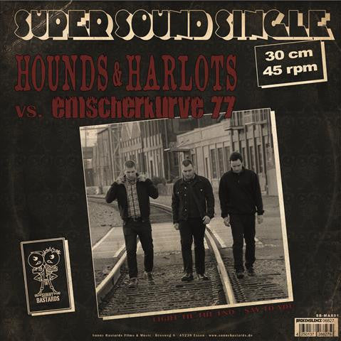 Emscherkurve 77 Vs. Hounds & Harlots : Emscherkurve 77 Vs. Hounds & Harlots (12", Maxi)