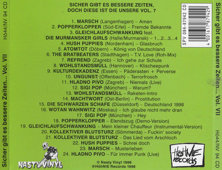 Various : Sicher Gibt Es Bessere Zeiten, Doch Diese Ist Die Unsere Vol.7 (CD, Comp)