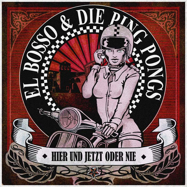 El Bosso & Die Ping Pongs : Hier Und Jetzt Oder Nie (LP, Album, Whi)