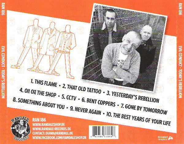 Evil Conduct : Today's Rebellion (CD, Album)