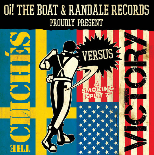 The Clichés (2) Versus Victory (11) : A Smoking Split 7" (7", Red)