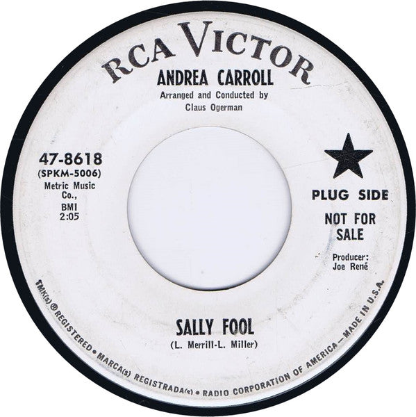 Andrea Carroll : Sally Fool  (7", Promo)