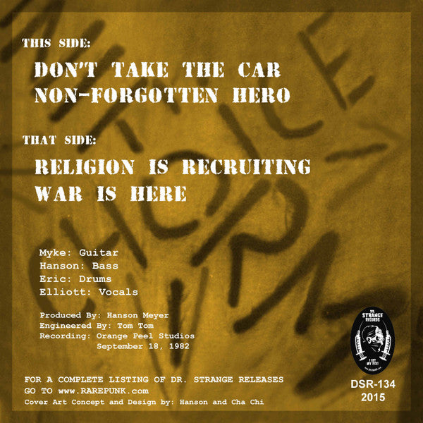 Uniform Choice : 1982 Orange Peel Sessions (7", EP, RP, Blu)